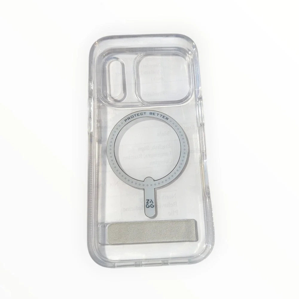 Oo2-U ZAGG Crystal Palace Snap Case w/ Kickstand iPhone 17 Pro Clear‎ Scuffing